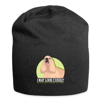 American Cocker Spaniel Dog Lover - Jersey Beanie - black - Front
