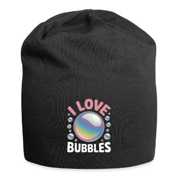 J’aime les bulles de savon Bulles pour enfants - Bonnet en jersey - noir - Devant
