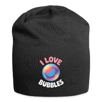 J’aime les bulles de savon Bulles pour enfants - Bonnet en jersey - noir - Devant