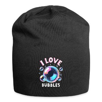 J’aime les bulles de savon Bulles pour enfants - Bonnet en jersey - noir - Devant