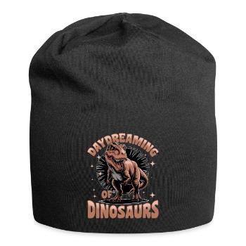 Dinosaur T-Rex kids - Jersey Beanie - black - Front