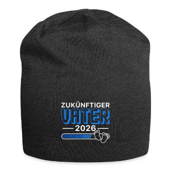 ZUKÜNFTIGER VATER 2026 Vaterschaft Lustiges - Jersey-Beanie - Anthrazit - Vorne