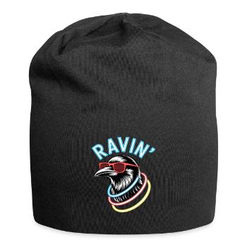 Ravin' Rabe pour les festivals techno - Bonnet en jersey - noir - Devant