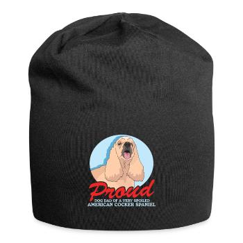 Cocker américain Spaniel Dad Gift - Bonnet en jersey - noir - Devant