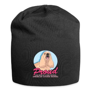 Cocker américain Spaniel Maman Cadeau - Bonnet en jersey - noir - Devant