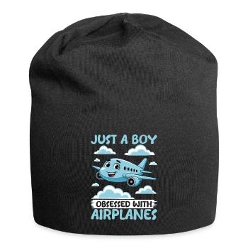 Avion Enfants Voyage Pilote Tout-petit - Bonnet en jersey - noir - Devant