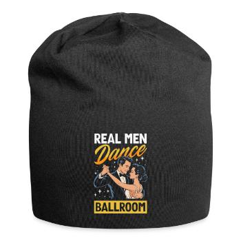 Echte Männer Tanzen Ballroom Gesellschaftstanz - Jersey-Beanie - Schwarz - Vorne