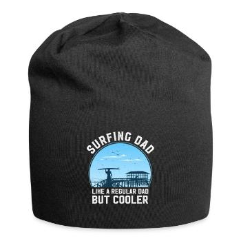 Surfer comme un papa ordinaire mais plus cool - Bonnet en jersey - noir - Devant
