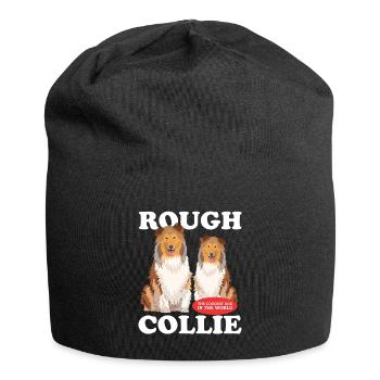 Collie Longhair Collies Rough Collies Gift - Jersey Beanie - black - Front