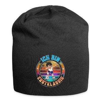 Ich Bin Erstklassig Einschulung - Jersey-Beanie - Schwarz - Vorne