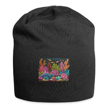 Aquarium Aquarist Coral Fragging - Jersey Beanie - black - Front