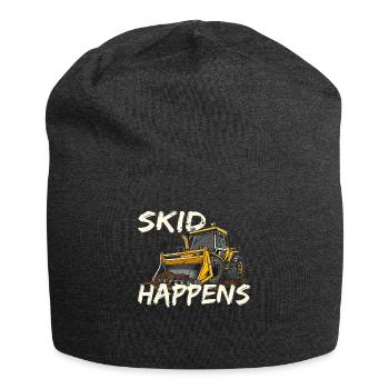 Skid steer loader enthusiasts - Jersey Beanie - charcoal grey - Front