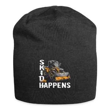 Skid steer loader enthusiasts - Jersey Beanie - charcoal grey - Front