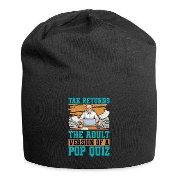Accounting Tax Returns The Adult Version Finance - Jersey-Beanie - Schwarz - Vorne