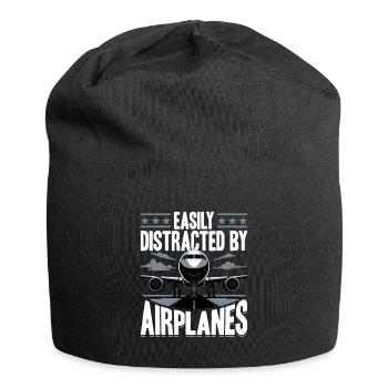 Avion Enfants Voyage Pilote Tout-petit - Bonnet en jersey - noir - Devant