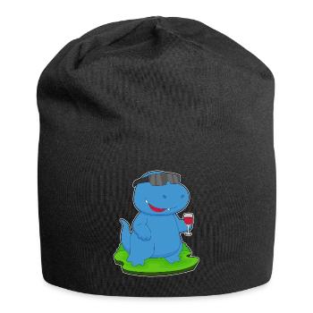 Dinosaur Red Wine - Jersey Beanie - black - Front