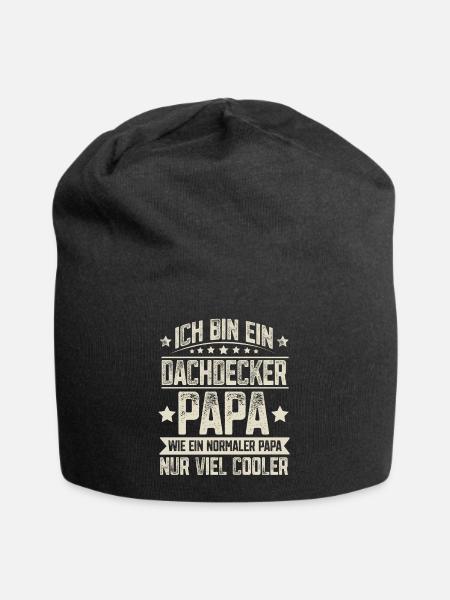 Dachdecker Papa - Jersey-Beanie - Schwarz