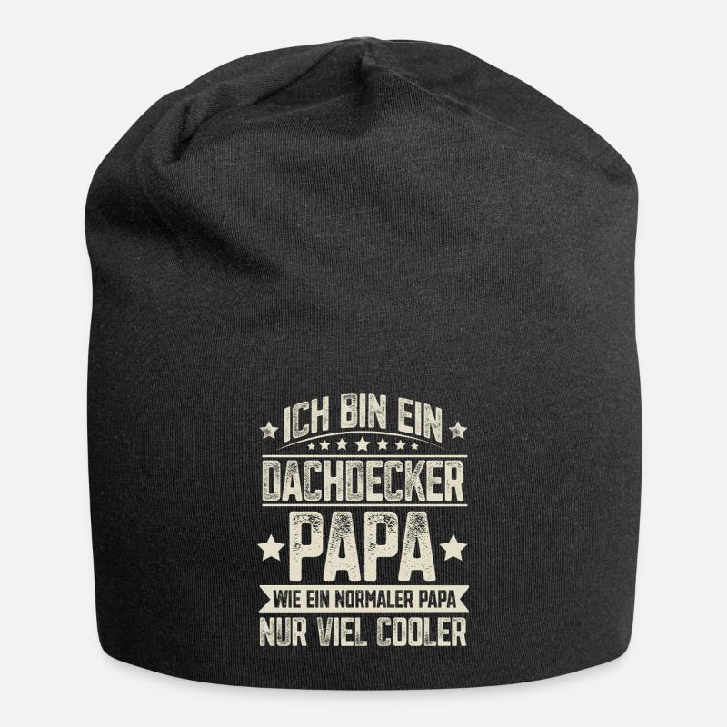 Dachdecker Papa - Jersey-Beanie - Schwarz
