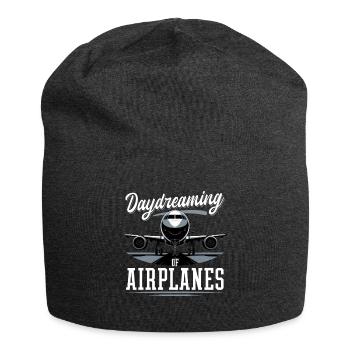 Avion Enfants Voyage Pilote Tout-petit - Bonnet en jersey - charbon - Devant