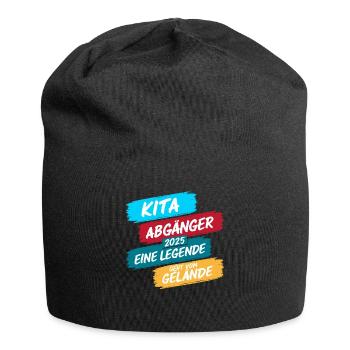 Sortants de la garderie 2025 Inscription scolaire Écolier - Bonnet en jersey - noir - Devant