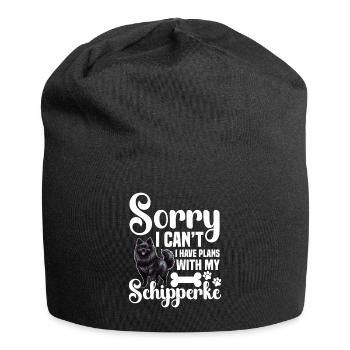 Entschuldigung, Ich Kann Nicht Pläne Mit Meinem - Jersey-Beanie - Schwarz - Vorne