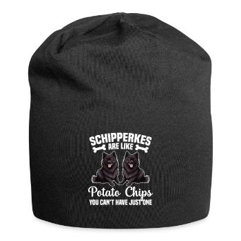Schipperkes Sind Wie Kartoffelchips, Die Sie - Jersey-Beanie - Schwarz - Vorne