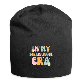 In My Swim Mom Era - Swim Swimmers Swimming Pool - Jersey Beanie - black - Front