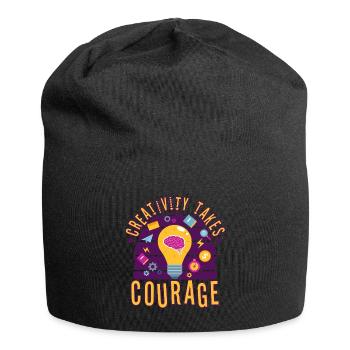 Creativity Takes Courage - Jersey Beanie - black - Front