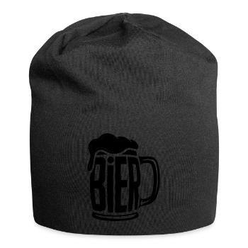 Bier - Cool Beer Logo - Jersey Beanie - black - Front
