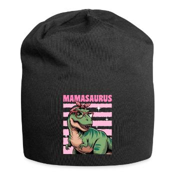 Dinosaur T-Rex Mamasaurus - Jersey Beanie - black - Front