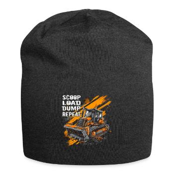 Skid steer loader enthusiasts - Jersey Beanie - charcoal grey - Front