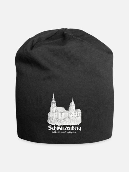 Schwarzenberg Schlossblick - Jersey-Beanie - Schwarz
