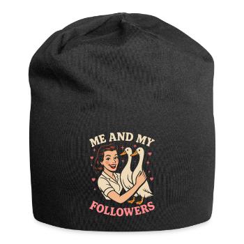 Running Duck Owner Me And My Followers Duck - Jersey Beanie - black - Front