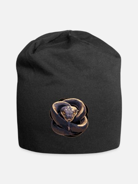 Schlangen Schlange - Jersey-Beanie - Schwarz