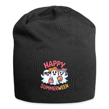 Happy Summerween Halloween Eis - Jersey-Beanie - Schwarz - Vorne