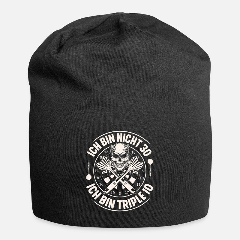 Darts - Jersey-Beanie - Schwarz