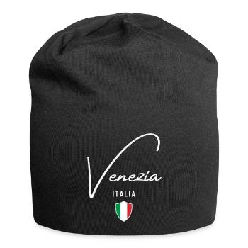 Ich liebe Venedig, Souvenir-Venedig - Jersey-Beanie - Schwarz - Vorne