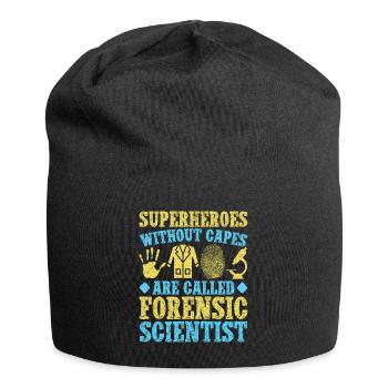 Super-héros majeurs en sciences médico-légales sans Cabes - Bonnet en jersey - noir - Devant