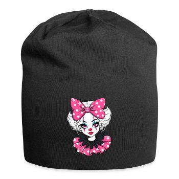 Clown Girlfriend Zirkus Mädchen - Jersey-Beanie - Schwarz - Vorne