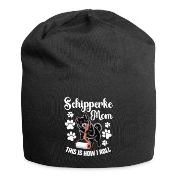 Schipperke Mom So Rolle Ich - Jersey-Beanie - Schwarz - Vorne