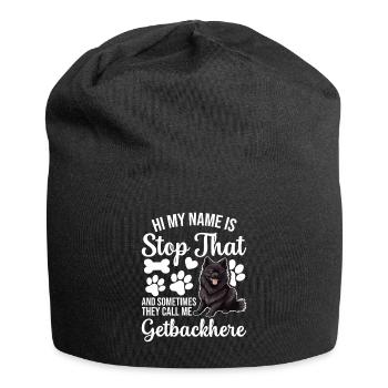 Hallo, Mein Name Ist, Dass Sie Mich Für Jeden - Jersey-Beanie - Schwarz - Vorne