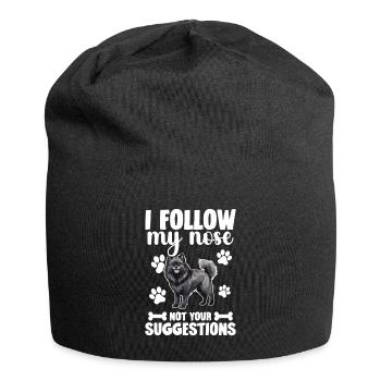 I follow my nose, not your suggestions - Jersey Beanie - black - Front