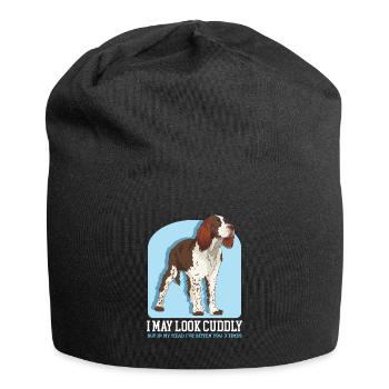 English Springer Spaniel Geschenke - Jersey-Beanie - Schwarz - Vorne