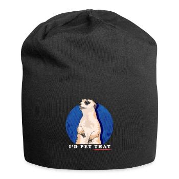 Meerkat Funny Meerkat Gift - Jersey Beanie - black - Front
