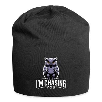 HIBOU À VOS POURSUIVANTS - Bonnet en jersey - noir - Devant