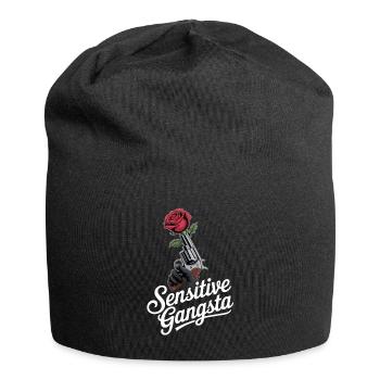 Sensibler Gangsta - Jersey-Beanie - Schwarz - Vorne