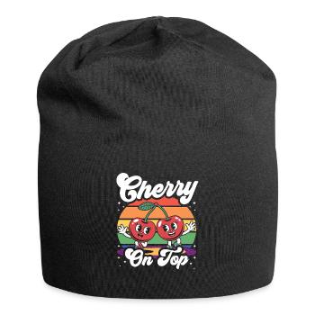 Fruchtig-lesbischer LGBT-Stolz-Monat - Jersey-Beanie - Schwarz - Vorne