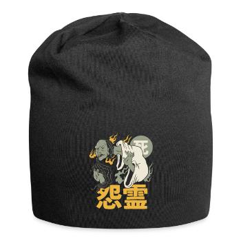 Japanischer Dämon - Jersey-Beanie - Schwarz - Vorne