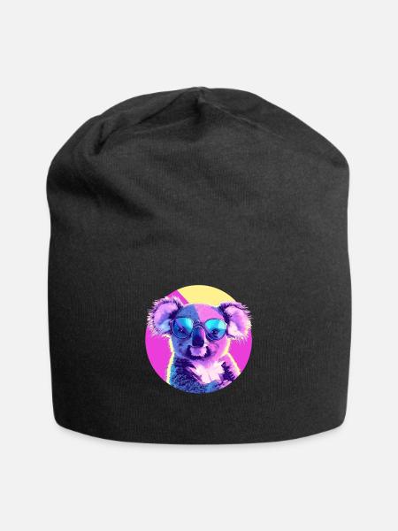 Koala Sonnenbrille - Jersey-Beanie - Schwarz