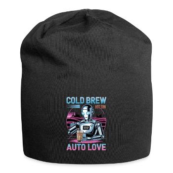 Cold Brew Robot Auto Love Cool Design - Bonnet en jersey - noir - Devant